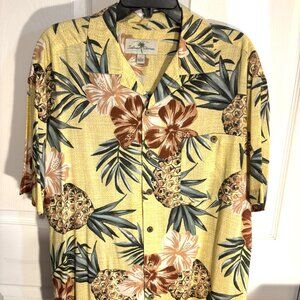Island Shores Original Island Wear Mens SS Size L Button Down Shirt Hawaiian